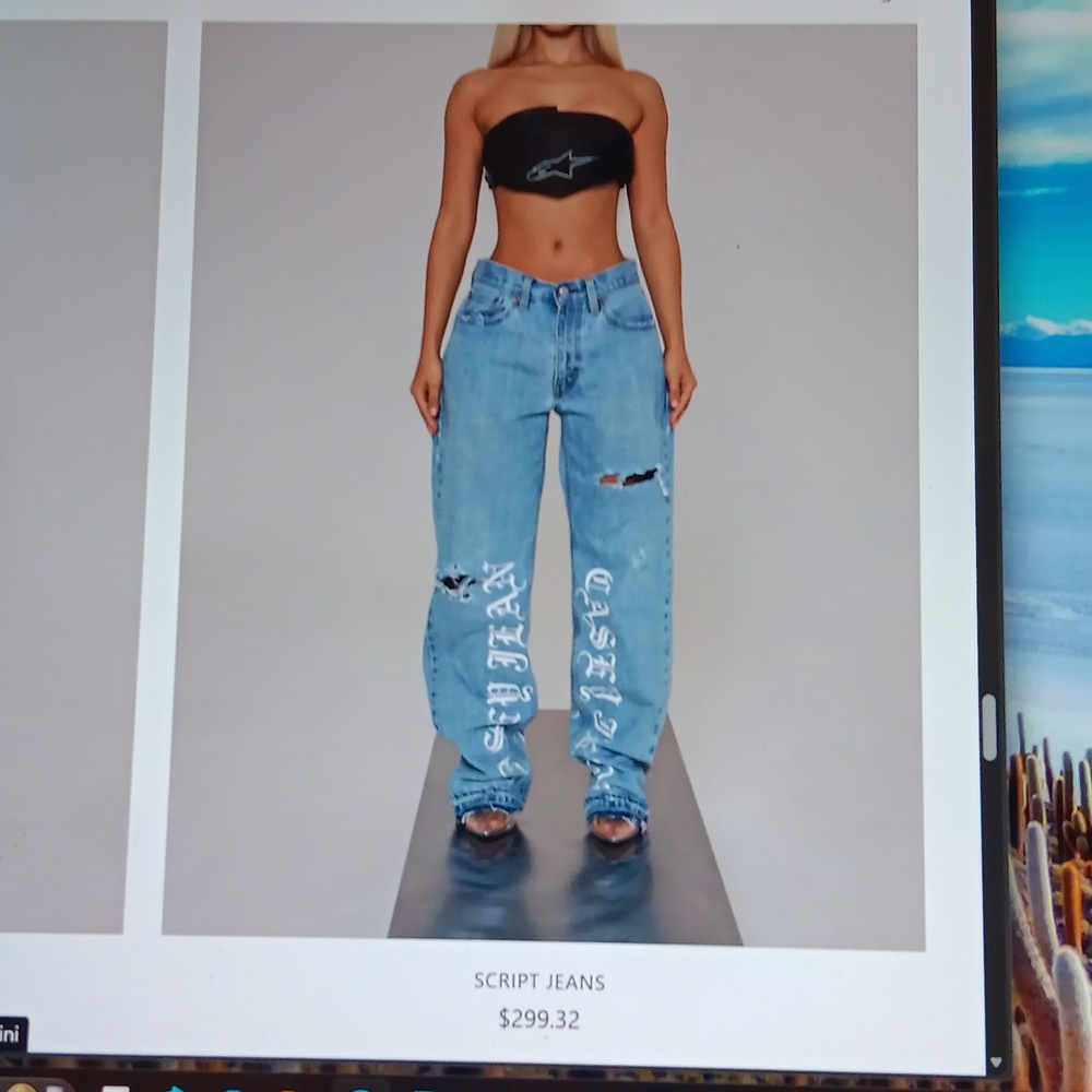 Casey jean/ jean vintage designer made to measure jeans